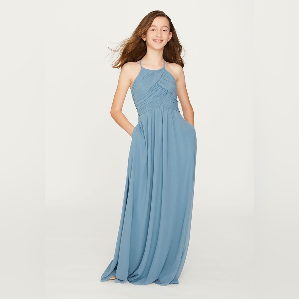 Mori Lee Jr Bridesmaid Dress - Slate Sz 6